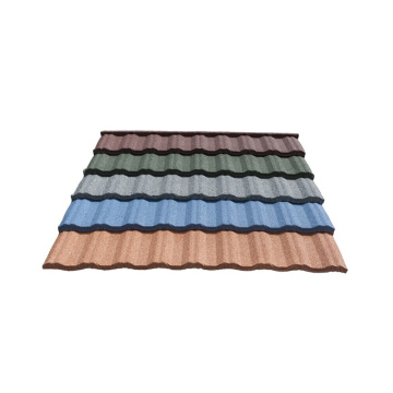 Baldosas de techo de acero corrugado de hdgi en caliente baldosas de techo de piedra de color cubierta de techo mental recubierto de piedra